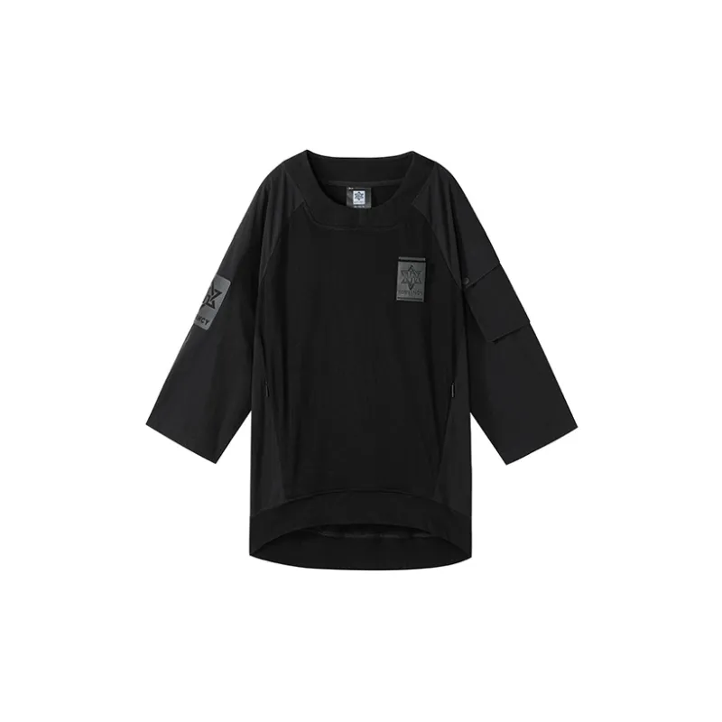 NORVINCY Comfortable And Breathable Sweat Wicking 100% Cotton Heavyweight 3/4 Sleeved T Shirt Unisex-0