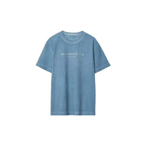 Alexander Wang T-Shirts Unisex Blue Pearl