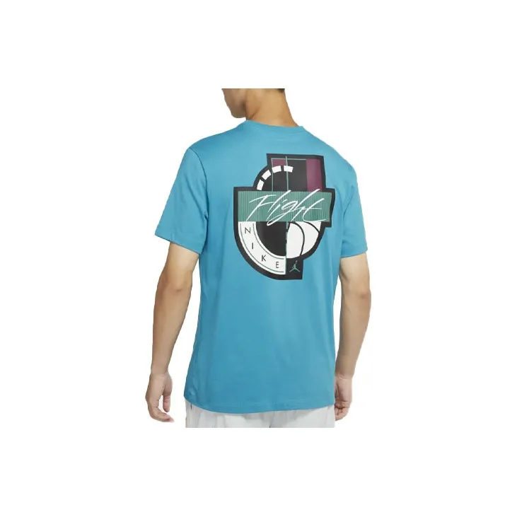 Jordan T Shirts Men Blue-1
