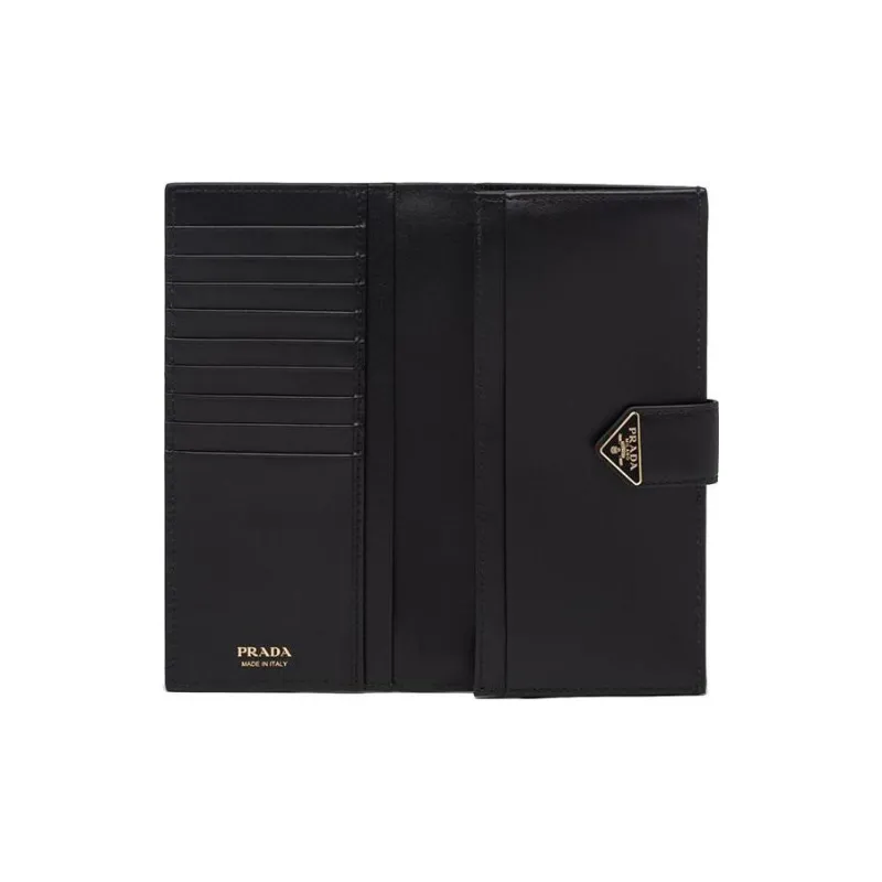 PRADA Saffiano Leather Wallet Men's Black-3