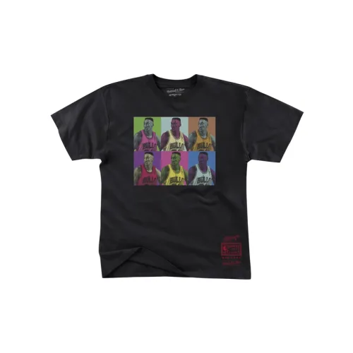 Mitchell & Ness x POP Men’s Printing Round-neck T-shirt Black Male
