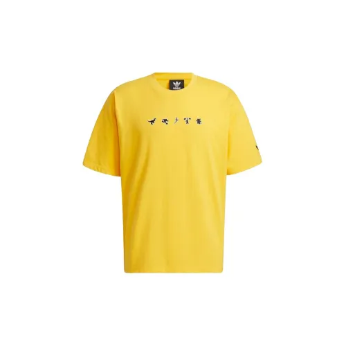 Adidas Originals T-Shirts Men Yellow