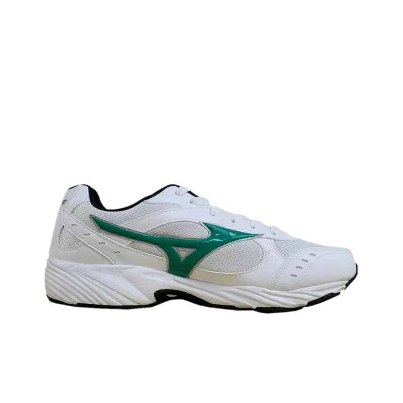 Mizuno Cushioning Anti-Slip Wear-Resistant Breathability Low-Top Training Running Shoes Men's White Green-1