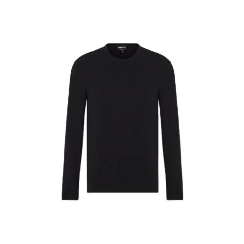 GIORGIO ARMANI T-Shirts Men Black