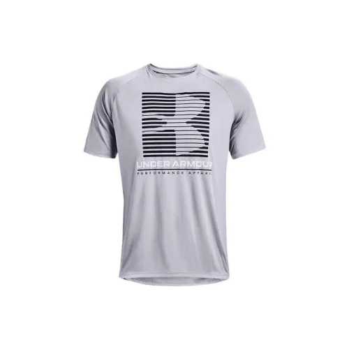 Under Armour T-Shirts Men Modern Gray