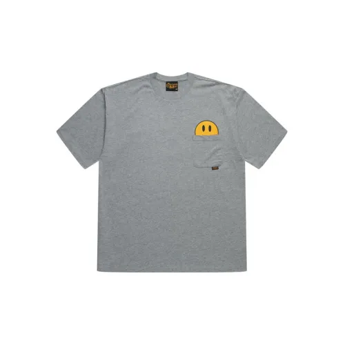 Drew House Smiley Collection T-Shirts Unisex Heather Gray