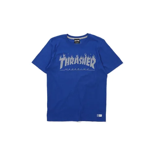 Thrasher T-Shirts Unisex Royal Blue