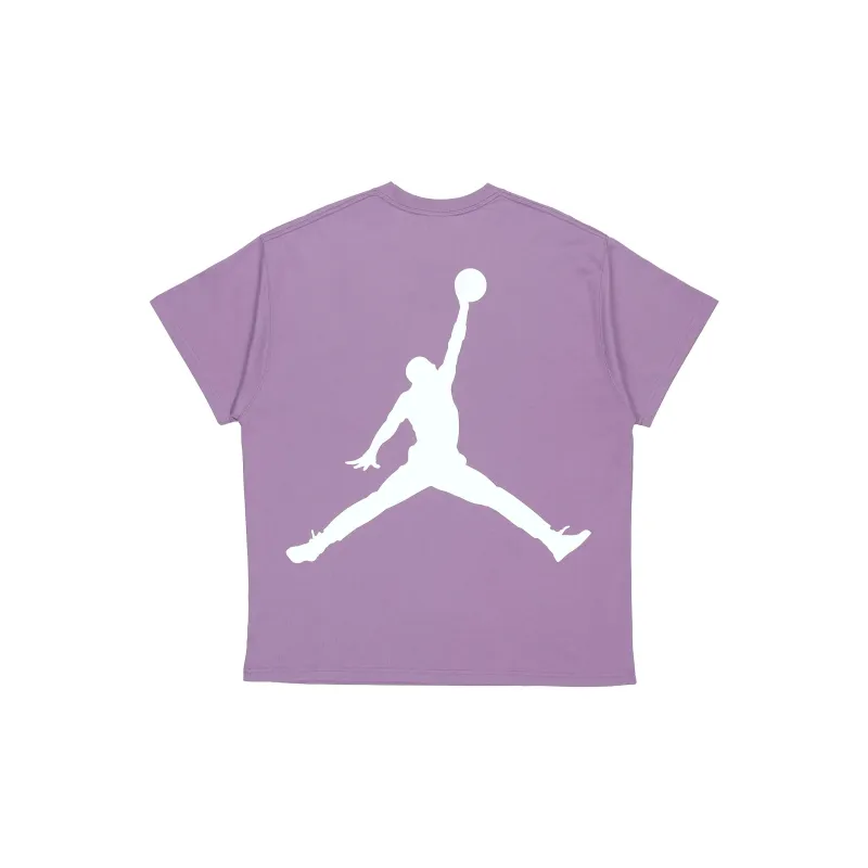 Jordan T-Shirt Men's Gray Purple-1