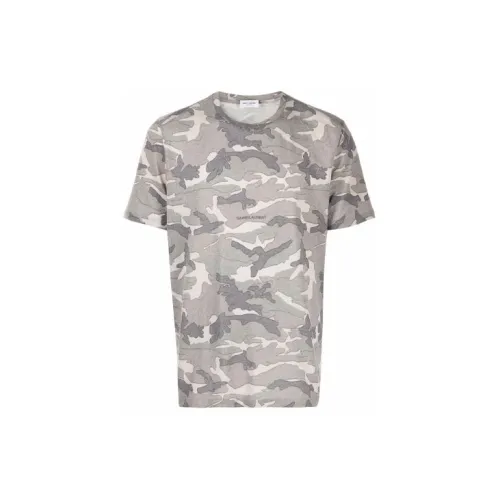 SAINT LAURENT T-Shirts Men Gray