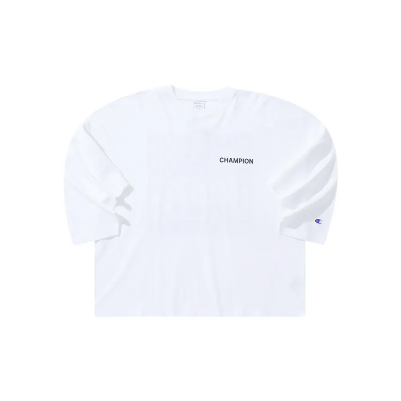 Champion Straight Long Sleeved T Shirt Japan Version Unisex-1