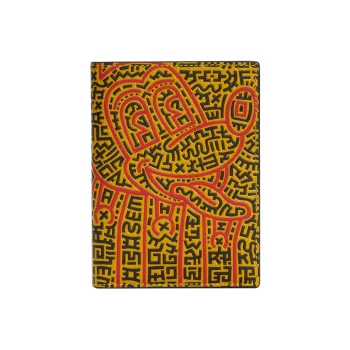 Disney X Keith Haring X COACH Passport Case Passport Holders Yellow