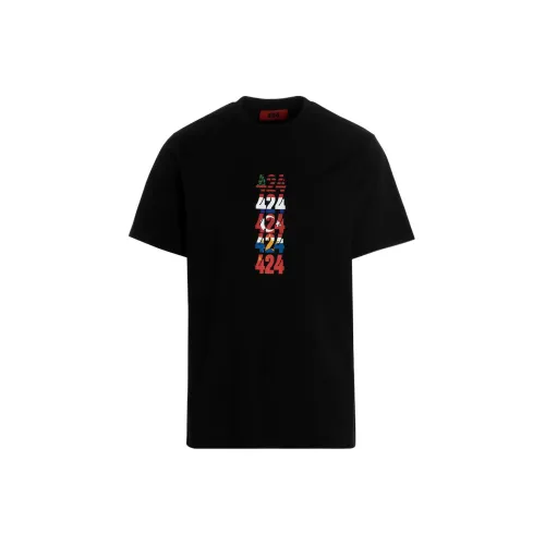 424 T-Shirts Men Black