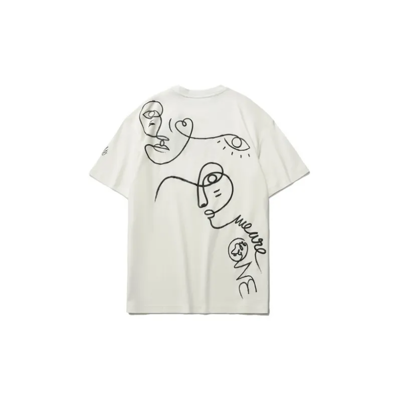 LiNing x Dft T Shirt Men's Ecru-1