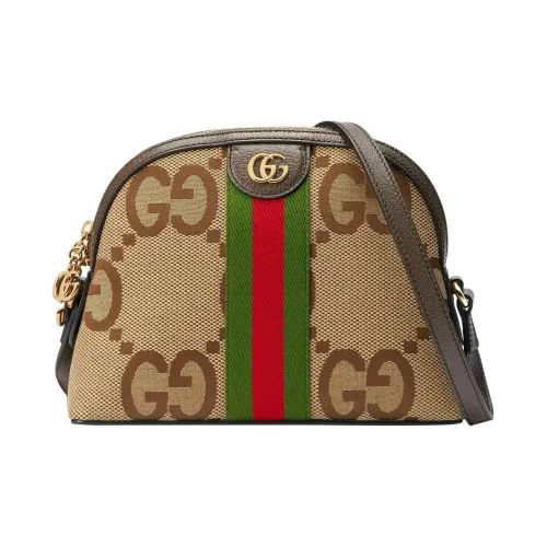 GUCCI Canvas Bag, Shoulder Bag, Crossbody Bag Trumpets Women's Ebony