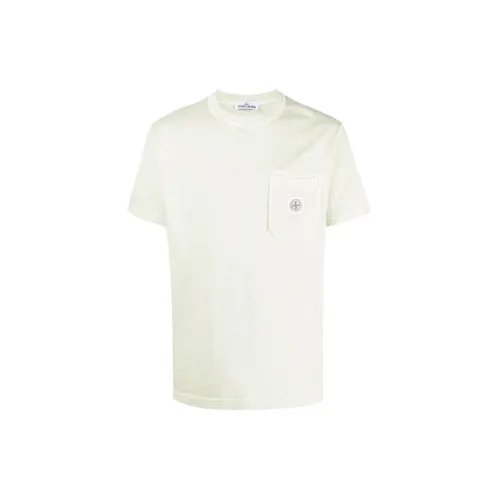 STONE ISLAND T-Shirts Men Light Yellow