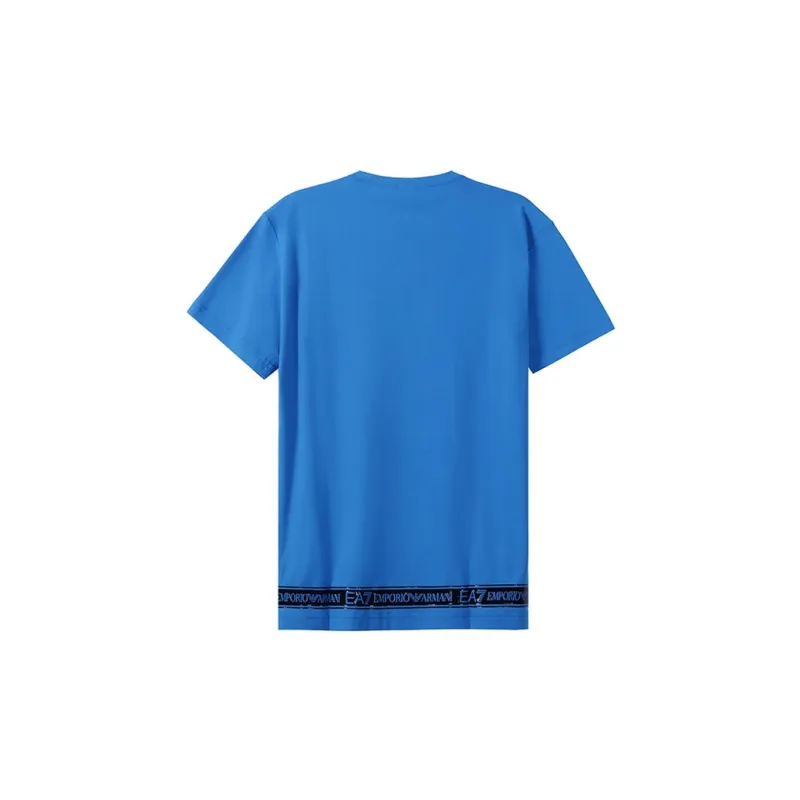 EMPORIO ARMANI T Shirts Men Sky Blue-1