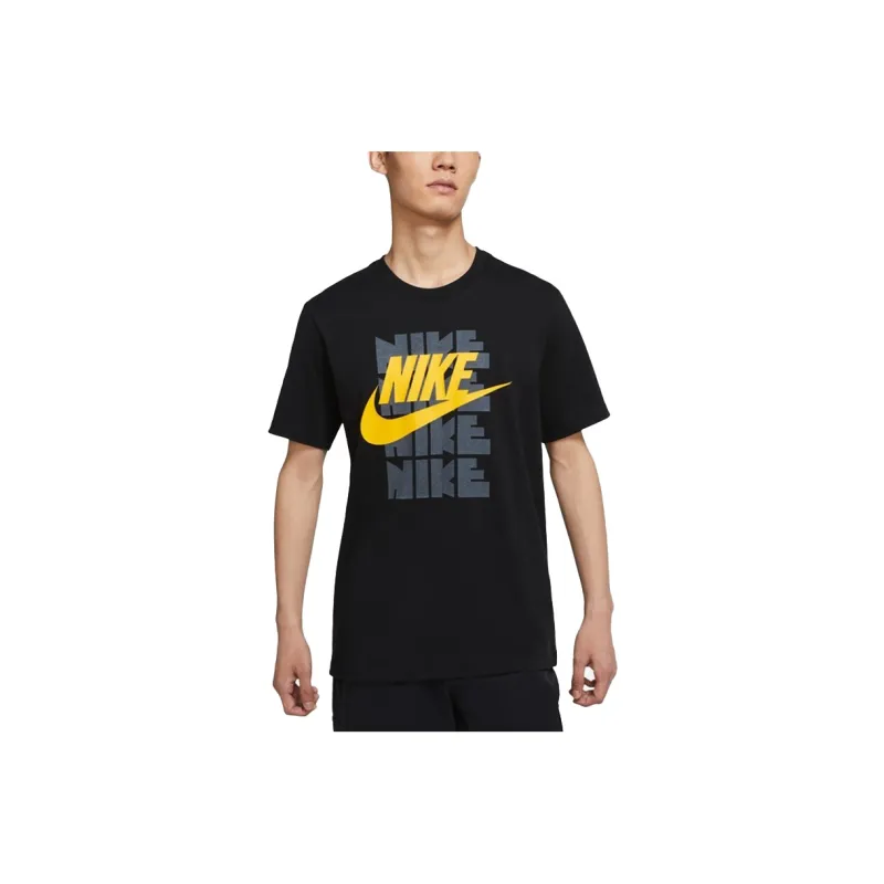 Nike T Shirts Men Black-1