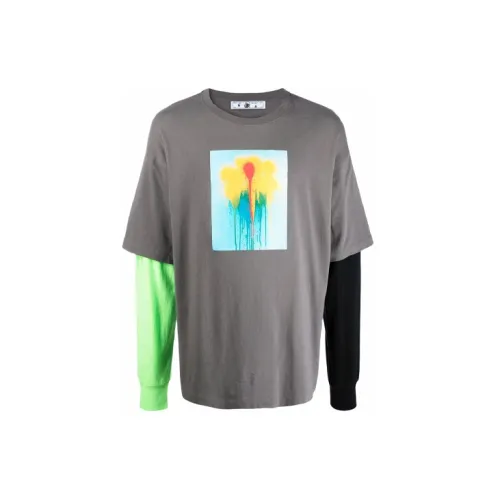 OFF-WHITE Graphic Print Layered Longsleeve Shirt 