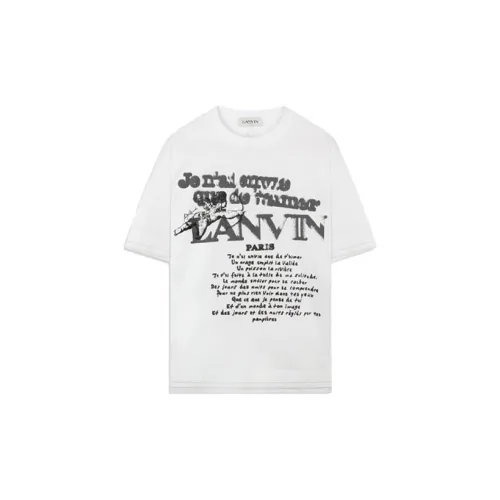 Lanvin T-Shirts Unisex White