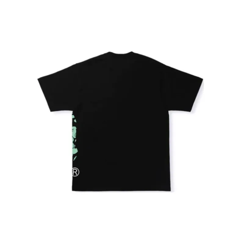 A BATHING APE Text Code Camo Side Big Ape Head Tee-1
