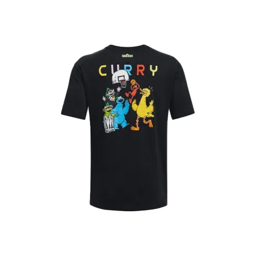 Under Armour Curry X Sesame Street T-Shirts Men Black