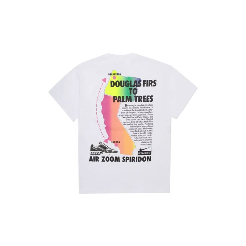 Nike x Stussy Air Zoom Spiridon Douglas Firs to Palm Trees T Shirt