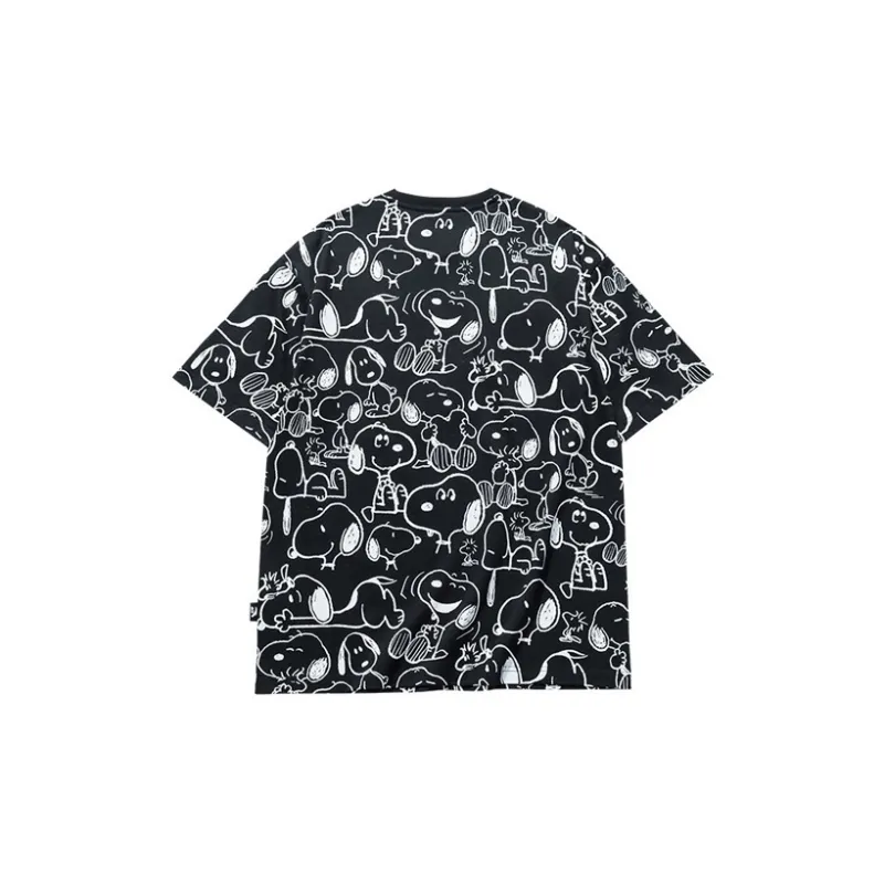 Anta x SNOOPY Life Collection T Shirt Unisex Black-1