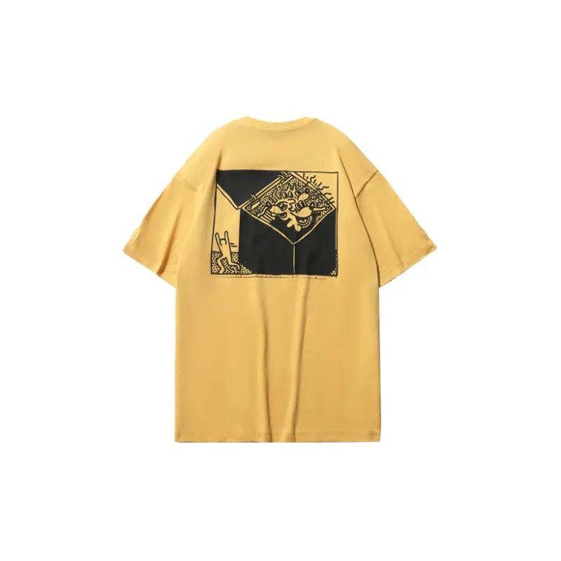 LiNing x Disney Sports Fashion Collection T Shirt Men's Light Ochre Yellow-1