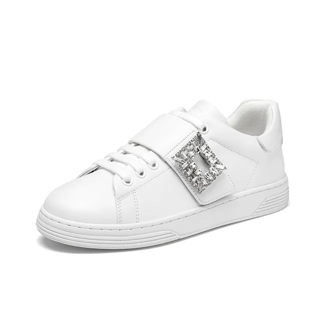 ZSAZSAZSU Skateboard Shoes Women's Low-Top White-1