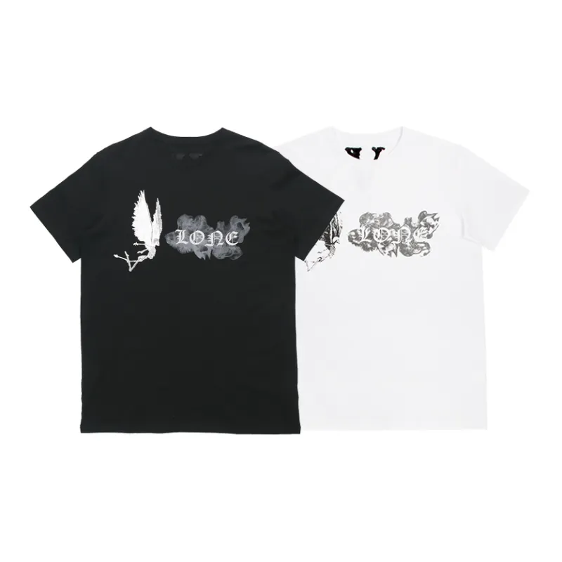 VLONE Big Logo Series T Shirts Unisex 2 Pack Black+White-1