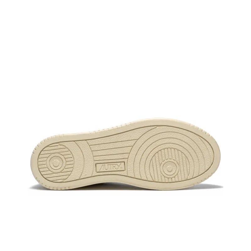 AUTRY Medalist Leather Low 'White Silver'-3