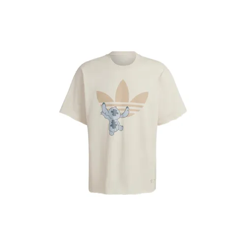 Disney Adidas Originals X Disney T-Shirts Unisex Gray White