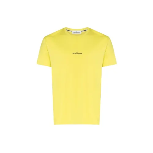 STONE ISLAND T-Shirts Men Yellow