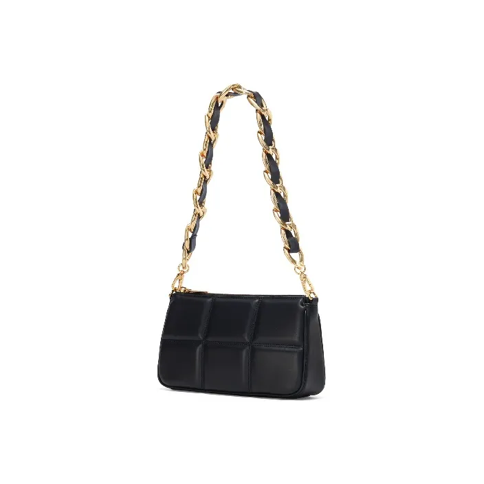 CHARLES&KEITH PU Small CK Bag Shoulder Bag Women's Black/Beige/Multi Composite Color-10