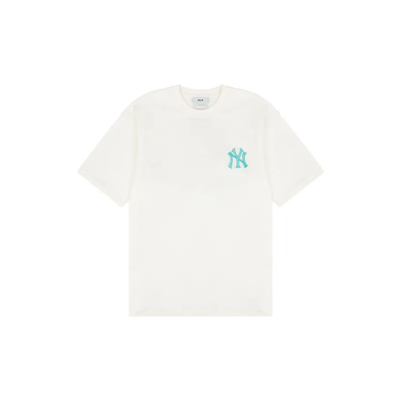 MLB Drop Shoulder Sleeve T-Shirt Unisex Cream-1