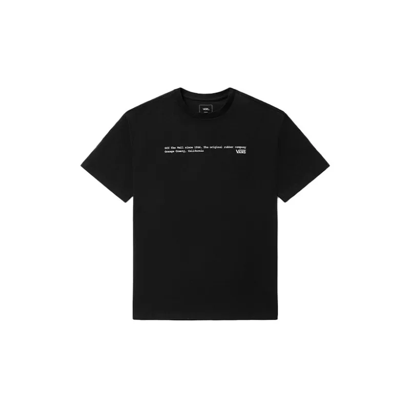 Vans Drop Shoulder Sleeve T-Shirt Unisex Black-1