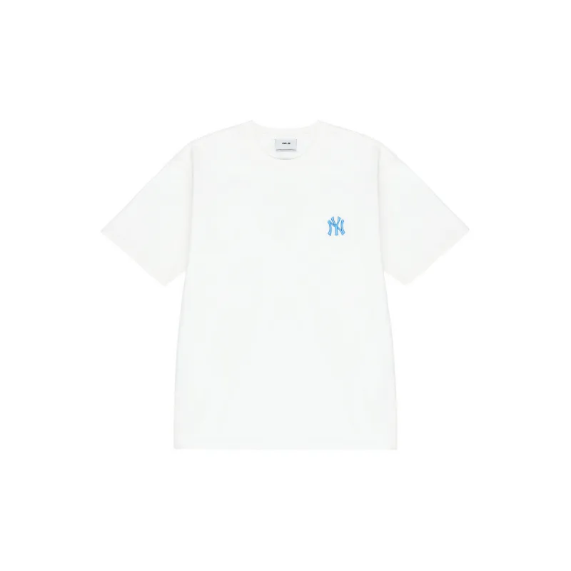 MLB Cashew Flower T Shirts Unisex White-1