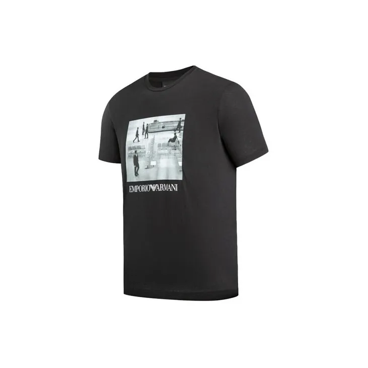 EMPORIO ARMANI T Shirts Men Black-2