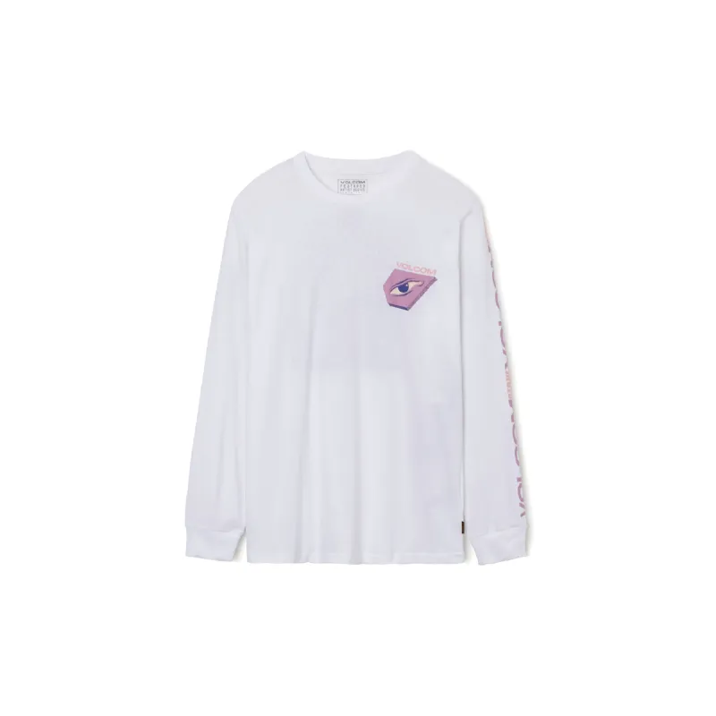 VOLCOM Long-Sleeved T-Shirt Men's White-1