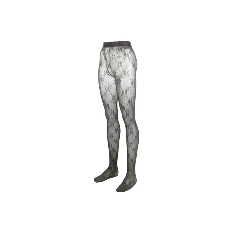 GUCCI Gg Lurex detailed Knitted Tights-2