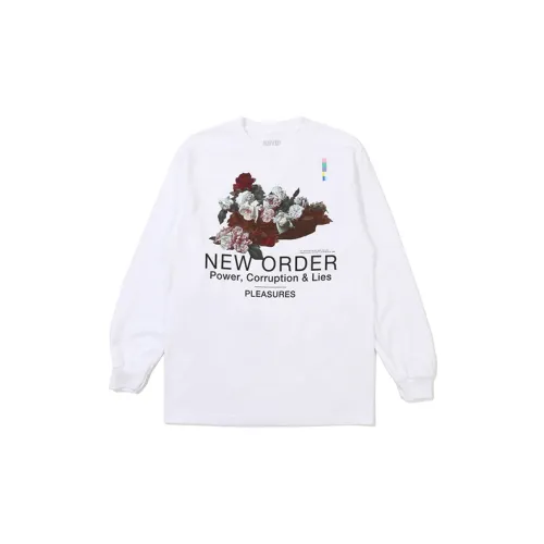 PLEASURES X NEW ORDER T-Shirts Unisex White