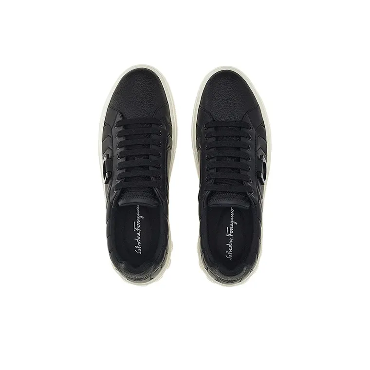 FERRAGAMO Gancini-plaque Low-top Sneakers-3