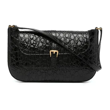 By Far Miranda Leather Shoulder Bag Women's Black