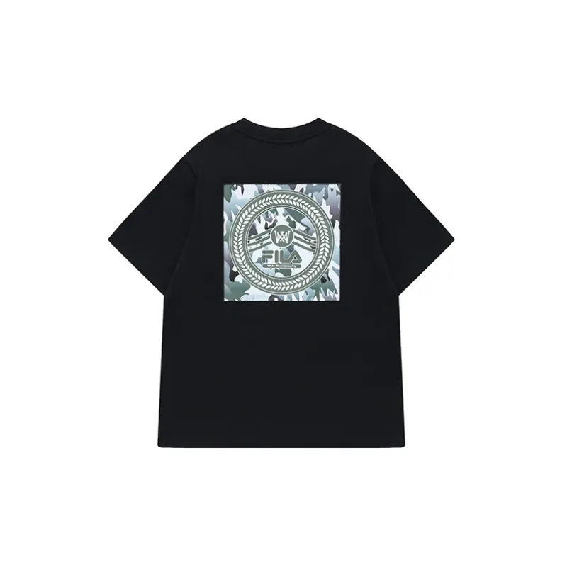 FILA FUSION FILAXWHITE MOUNTAINEERING T Shirt Men's Pitch Black-1