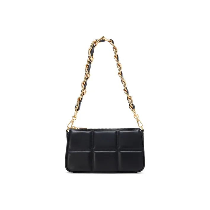 CHARLES&KEITH PU Small CK Bag Shoulder Bag Women's Black/Beige/Multi Composite Color-9