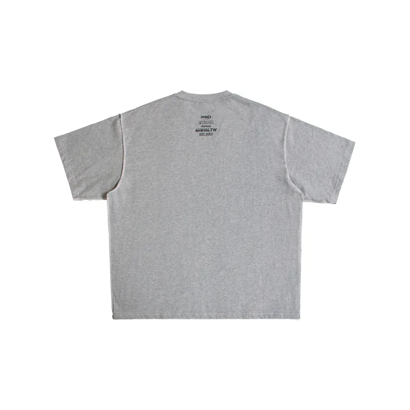P.M.W SS21 Straight T Shirt Men's Heather Gray-1