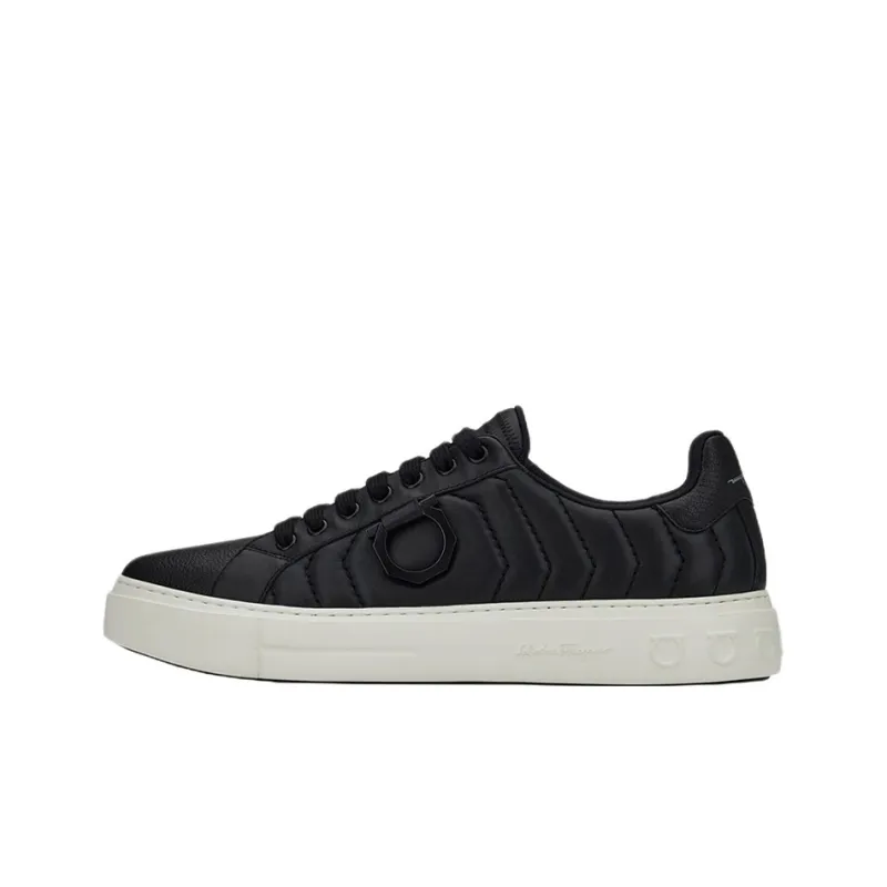 FERRAGAMO Gancini-plaque Low-top Sneakers-0