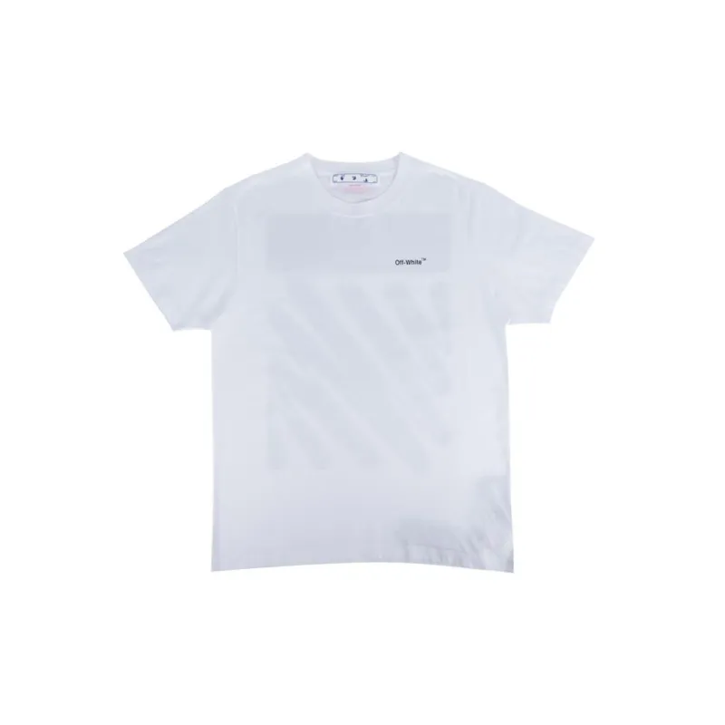 OFF-WHITE Wave Diag Slim Short-Sleeve Tee - POIZON
