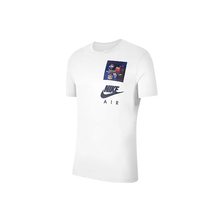 Nike T Shirts Men White-1