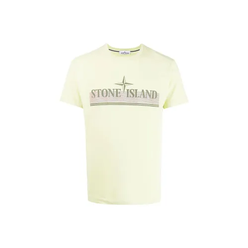 STONE ISLAND T-Shirts Men Yellow